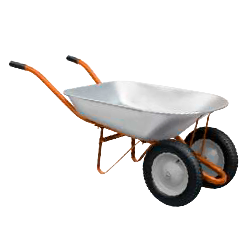 Тачка строительная двухколесная 78л 170кг колесо 13\" FLORA (5056604 ...