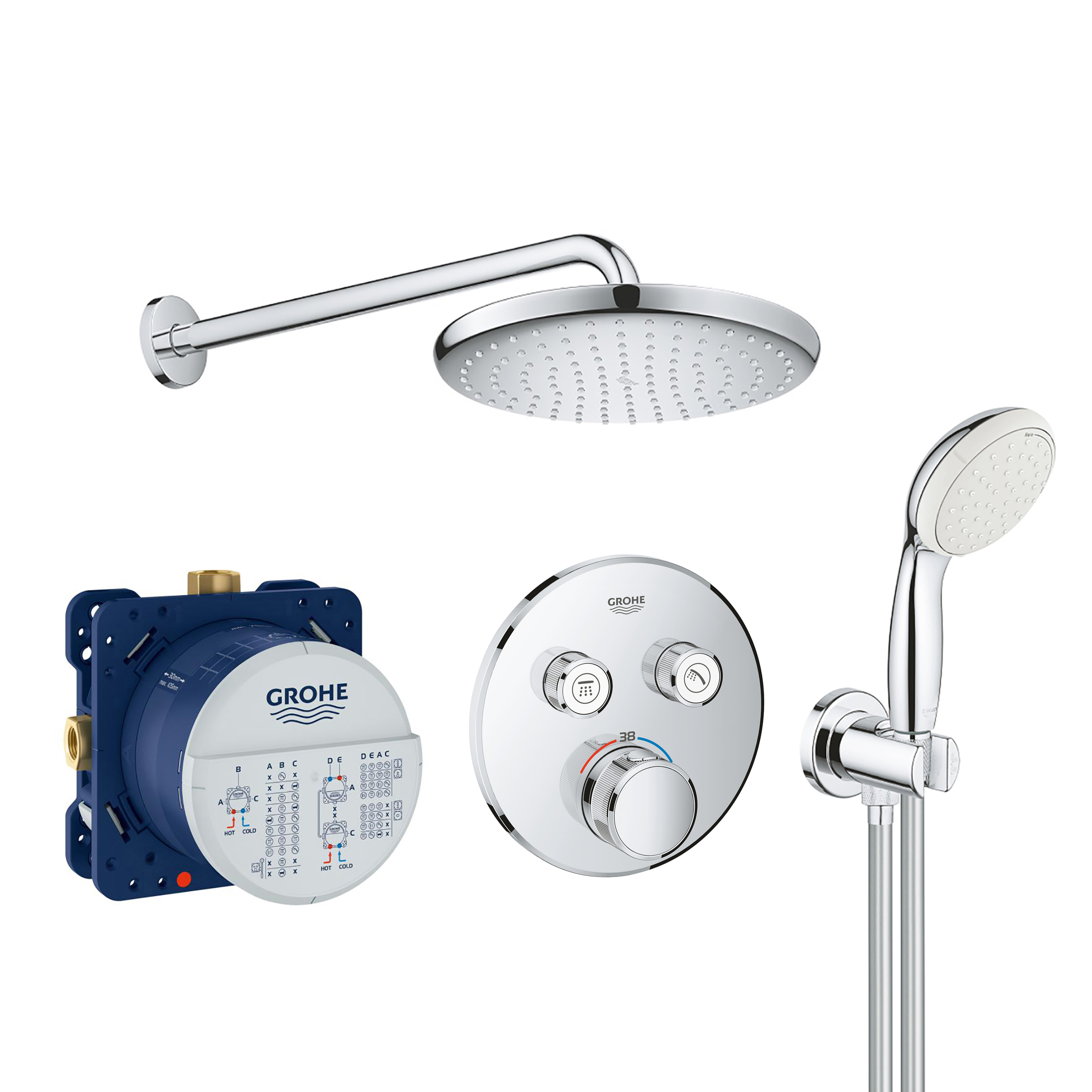 Душевая система Grohe Grohtherm SmartControl 26416SC1 купить в интернет ...