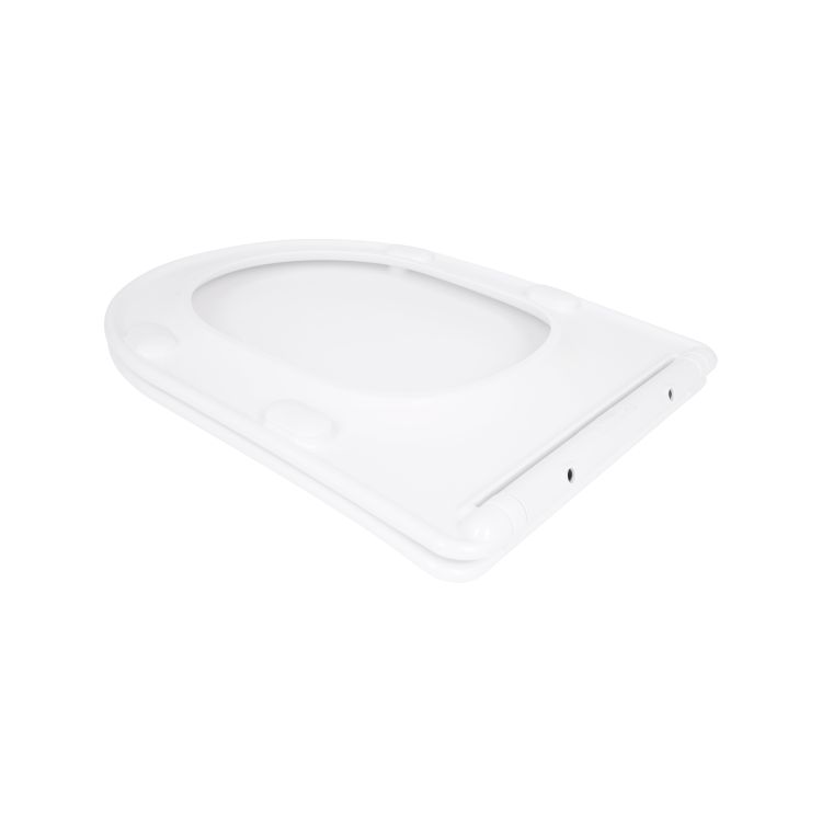 Сидіння для унітазу Qtap (Evia, Arvin, Leo 630) 410x330x22 мм, White, з мікроліфтом, Slim Duroplast, Quick Release QTSC179W49264 - 3