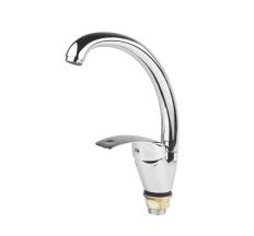 Смеситель SD Ø40 для кухни гусак ухо на гайке TAU (SD-4B143C)