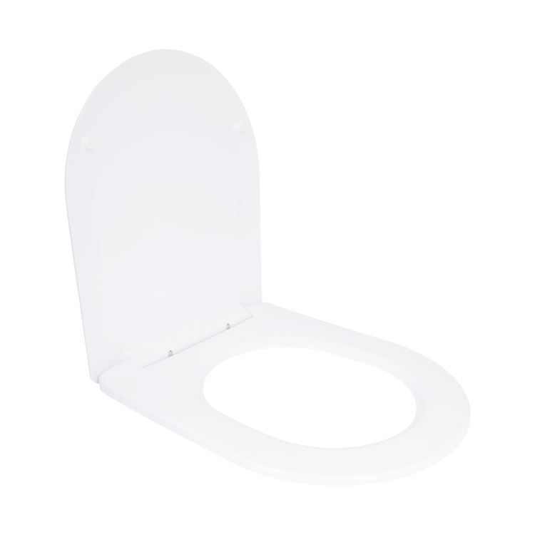 Qtap Сидіння для унітаза (Jay 640, Swan 640) 422x360x30 мм, White, з мікроліфтом, Slim Duroplast, Quick Release QTSC179W48699 - 4