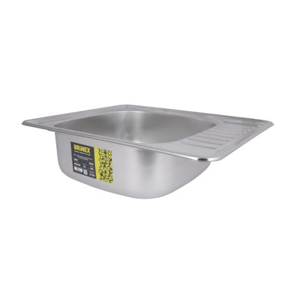 Кухонна мийка Brinex 5848 0,8 мм Satin (BRIN5848SAT08) - 4