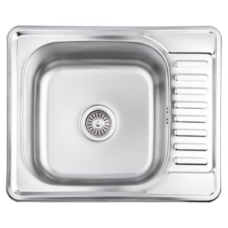 Кухонна мийка Brinex 5848 0,8 мм Micro Decor (BRIN5848MDEC08) - 1