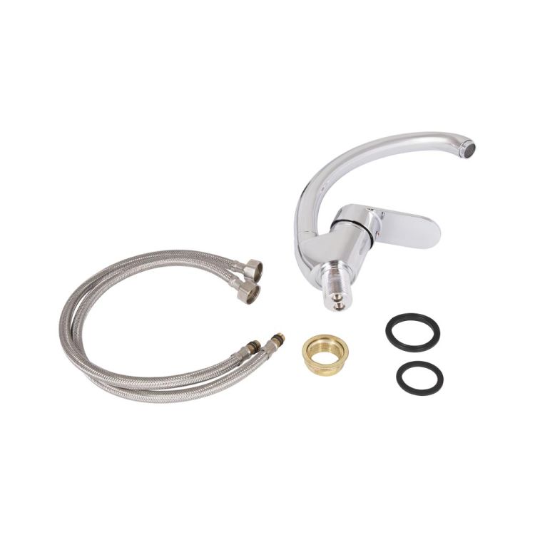 Смеситель д/кухонной мойки Tani 008F (k40) Chrome Lidz - 5