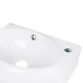 Комплект Qtap Leo: Раковина підвісна овальна права 430x290x140 мм White + Донний клапан PU02O - 5