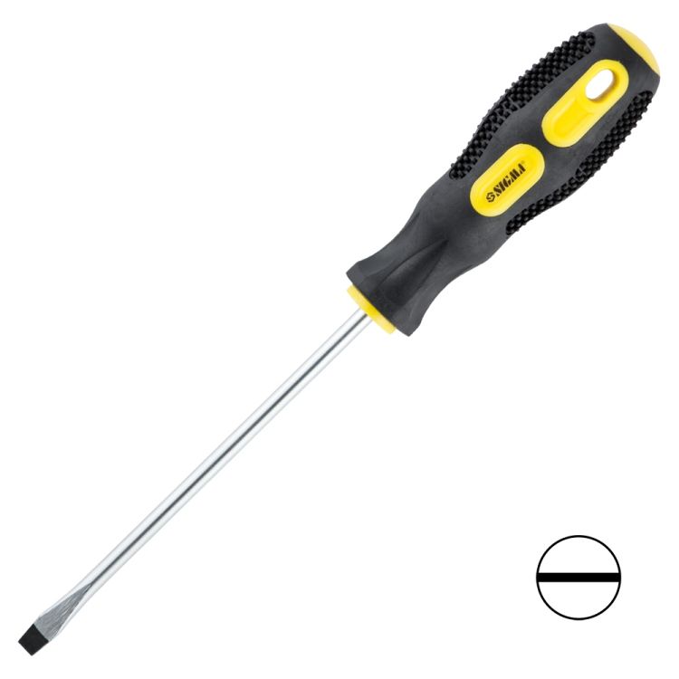 Викрутка шлицевая SL5,0х125мм CrV Sigma (4006361) - 1