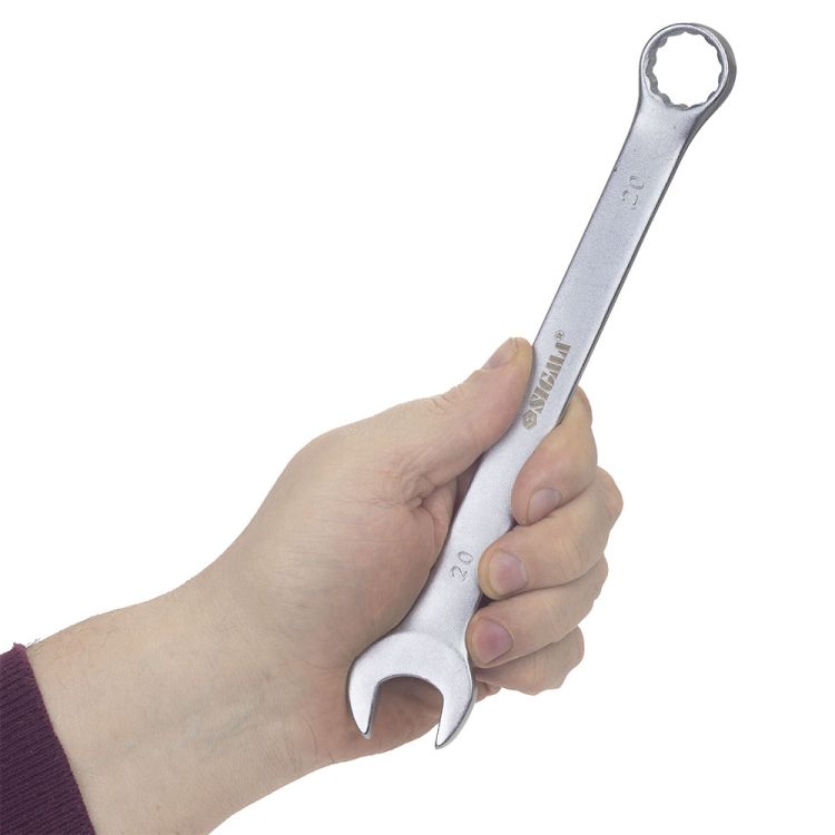 Ключ рожково-накидний 20мм CrV satine Sigma (6021201) - 4