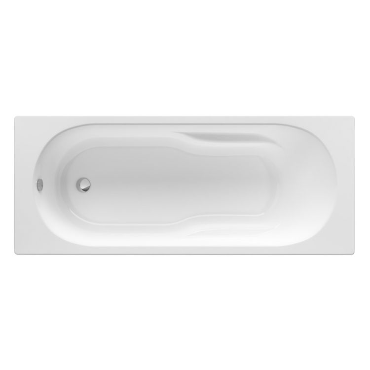 GENOVA ванна 160*70см, акриловая, прямоугольная, белая, с регулир. ножками в комплекте, объем 168л - 1