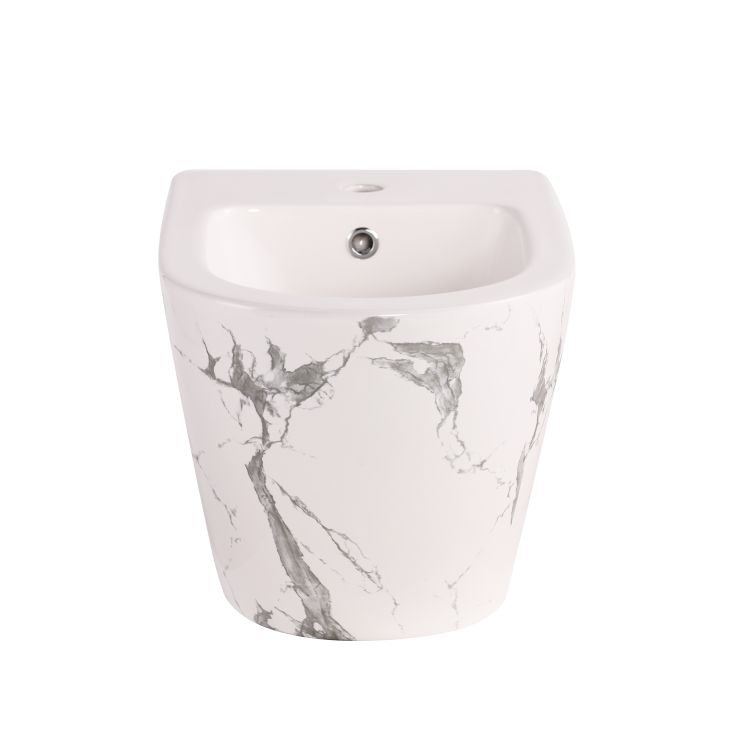 Біде підвісне Qtap Robin 515x370x350 мм, Marble QT13551381GMR - 3