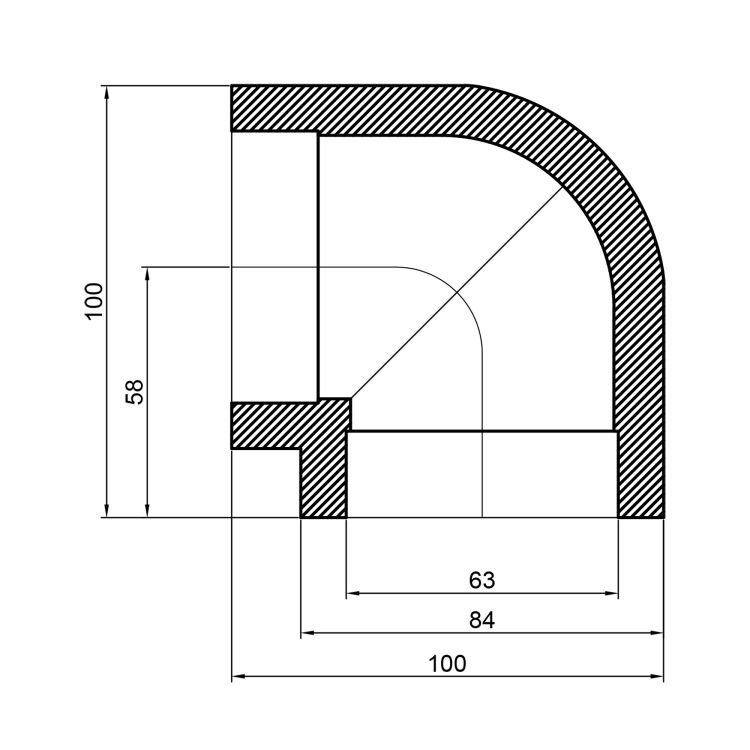 Куточок PPR Thermo Alliance 63, 90° - 2