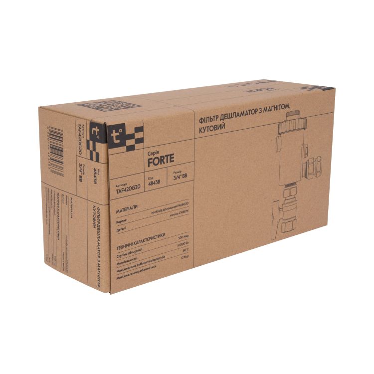 Фільтр-дешламатор Thermo Alliance Forte 3/4&amp;quot;, кутовий (магнітний шламоуловлювач) TAF420G20 - 10