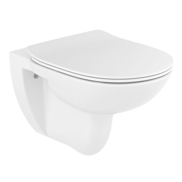 DEBBA Round Rimless унитаз подвесной, с сиденьем Slim slow closing - 1