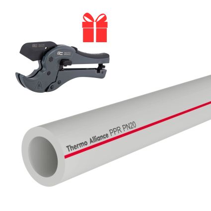 Акційний набір Thermo Alliance: Труба SDR 6, 32×5,4 мм, PN20 40м + Ножиці для пластикових труб STD-002 d20-40, лезо з тефл. покриттям у подарунок - 1