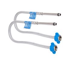 Шланг для змішувача Thermo AllianceStandart  50 см, нерж. обплетення в силіконі, М10x1/2"В довгий (пара) TAS391W50L 