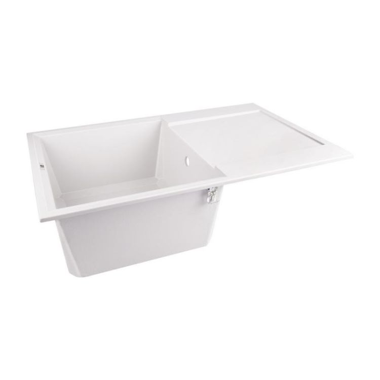 Кухонна мийка Lidz 790x495/230 WHI-01 (LIDZWHI01790495230) - 4