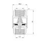 Зворотний клапан Forte 1/2&amp;quot;В із латунним штоком TAF240W15 Thermo Alliance - 2