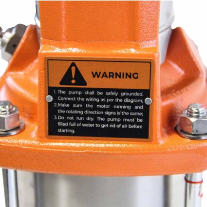 Насос центробежный многоступенчатый вертикальный 1.1кВт H 114(110)м Q 40(17)л/мин нерж LEO 3.0 innovation LVRm(S)1-19 (771015) - 3