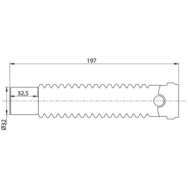 Соединение гибкое Magiflex Ø32мм F-M 197мм WIRQUIN (9549355) - 5
