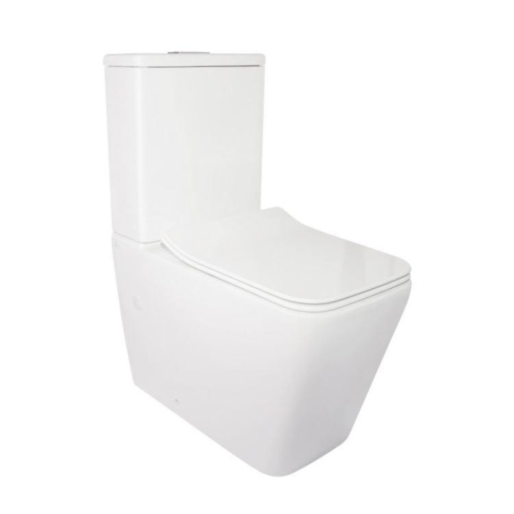 Унітаз-компакт Crow WHI 2170P безобідковий, Q-tap - 1