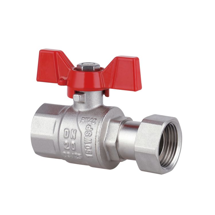 Кран кульовий прямий з накидною гайкою Forte 260W20 3/4в х 3/4в - 3