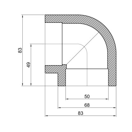 Куточок PPR Thermo Alliance 50, 90° - 2