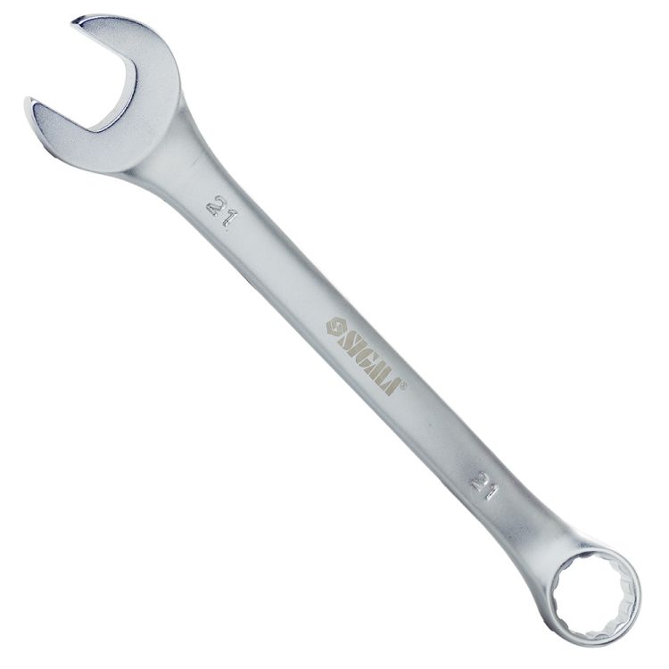 Ключ рожково-накидний 21мм CrV satine Sigma (6021211) - 5