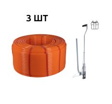 Акційний набір Thermo Alliance: 3 бух. Труба PEX-A EVOH ORANGE, 3 шари, 16×2,0 мм (600 м), Spain + Такер ТК-100