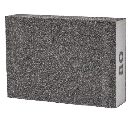 Шліфувальна Губка чотиристороння 100х70х25мм P80 Sigma (9130651) - 2