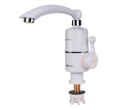 Кран-водонагрівач проточний NZ 3.0 кВт 0.4-5бар для кухні гусак Прямий на гайці AQUATICA (NZ-6B212W)