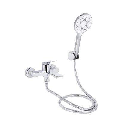 Смеситель для ванны Qtap Vlasta New (с душевым гарнитуром) QTVLA259CRM45642 Chrome - 1