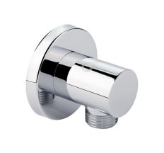 Акційний набір Qtap 1+1=3: Підключення для шланга Spojeni Chrome, округле QTCRMB030