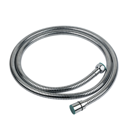 Шланг для душа 1/2&amp;quot; SS хромированный растяжной с подшипником 150-210см AQUATICA XB-8153 (9792020) - 1