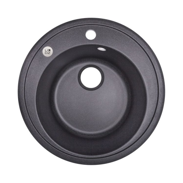 Кухонна мийка Lidz D510/200 BLA-03 (LIDZBLA03D510200) - 1