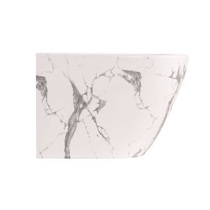 Біде підвісне Qtap Robin 515x370x350 мм, Marble QT13551381GMR - 4