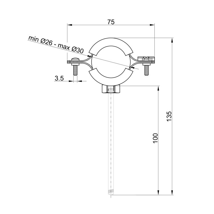 Хомут SD Plus 3/4&amp;quot; (пара) - 2