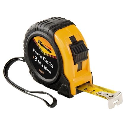 Рулетка Sparta Elastica 3м*16мм обрезиненный корпус 31311 - 2