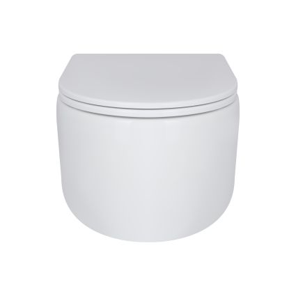 Унитаз подвесной Qtap Taurus безободочный с сиденьем Soft-close QT2433084EUQW - 4