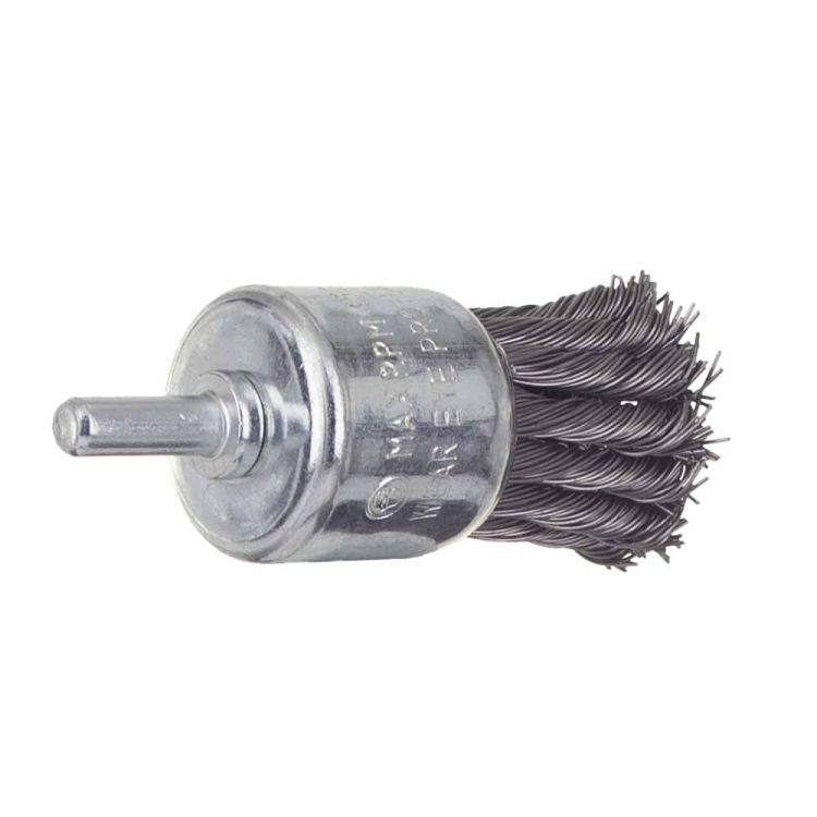 Щітка дротяна чашевидних Ø30мм хвостовик О6мм (сталевий витий) Sigma (9028031) - 3