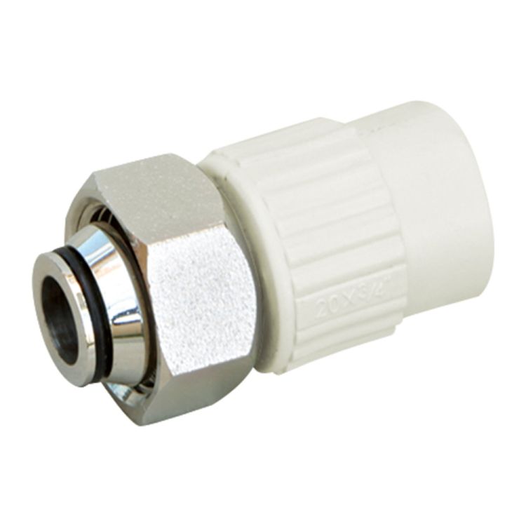 Муфта під Евроконус PPR з накидною гайкою Blue Ocean25х3/4&amp;quot; ВР з латунним штоком - 1