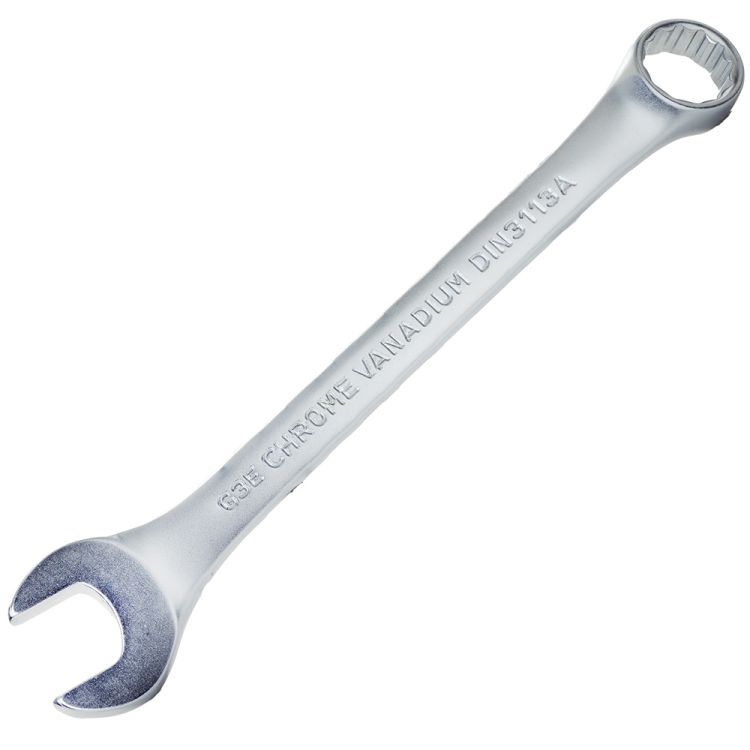 Ключ рожково-накидний 21мм CrV satine Sigma (6021211) - 6