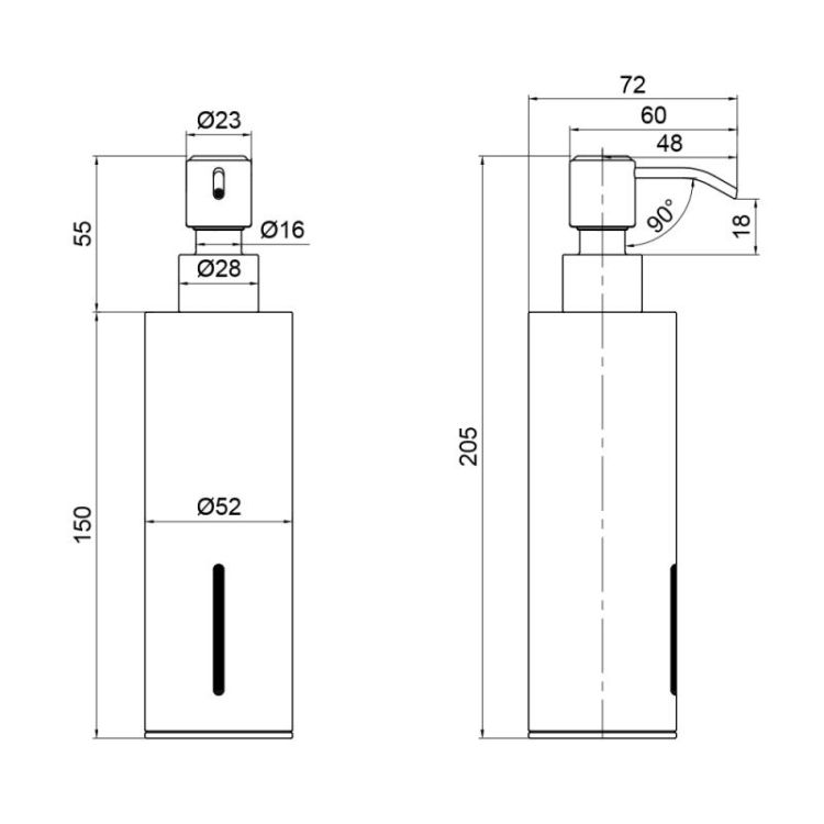 Дозатор для жидкого мыла Liberty BLM 1152-1, Q-tap - 2