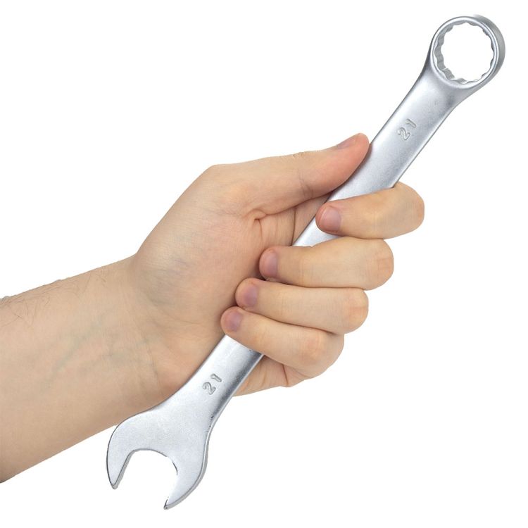 Ключ рожково-накидний 21мм CrV GRAD (6020665) - 7