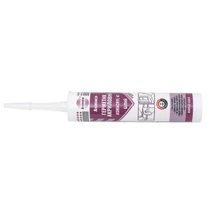 Герметик акриловий білий 280мл (530г) ОАЕ ASMACO (2732841) - 2