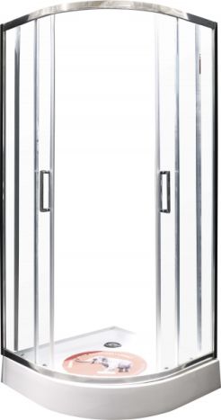 Душевая кабина XP1CP 4-90 R-550 transparent б/поддона, полукруглая, полир.алюм. Ravak - 2