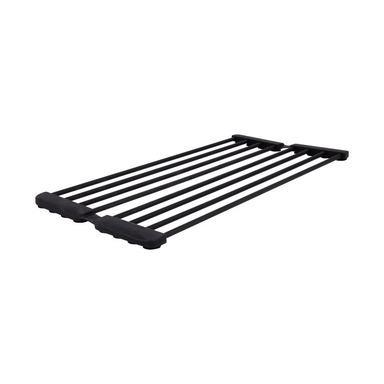 Сушарка на кухонну мийку з присоскою Lidz Acsis LA09 Black, кругла основа, для посуду 440х234 мм LDACSLA09BLM49777 - 1