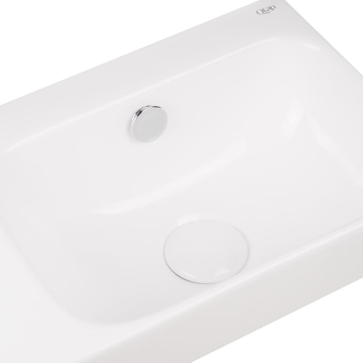 Раковина Qtap Tern з донним клапаном QT17115117LW - 5