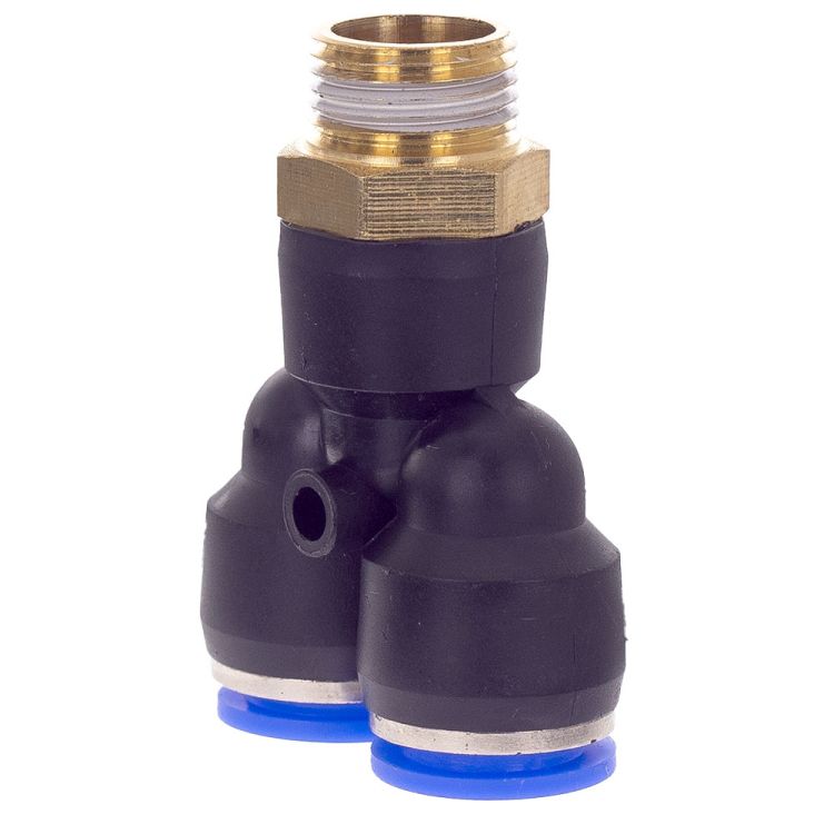 Штуцер цанговий (Y-подібний) Ø12*12*12мм МТ 3/8&amp;quot; Sigma (7027901) - 3