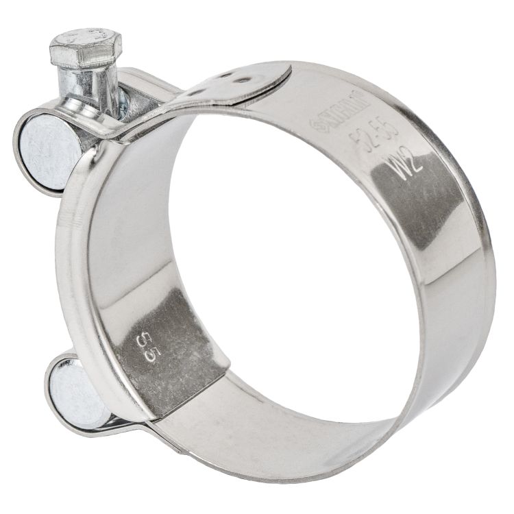 Хомут силовой нержавеющий 22мм Ø52-55мм SIGMA (2508171) - 4