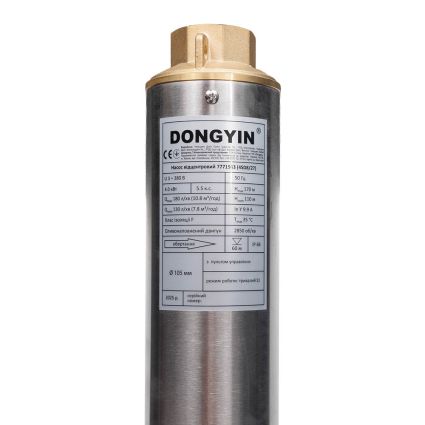 Відцентровий Насос свердловинний 380В 4.0 кВт H 170(110)м Q 180(130)л/хв Ø102мм AQUATICA (DONGYIN) (7771563) - 2