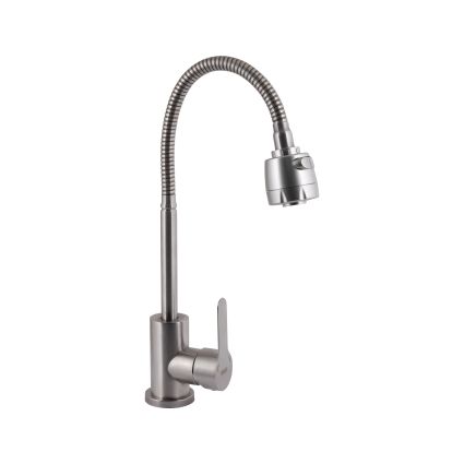 Смеситель для кухни Pure 015F41 с гибким изливом Nickel BRIPUR015F41NKL Brinex - 1